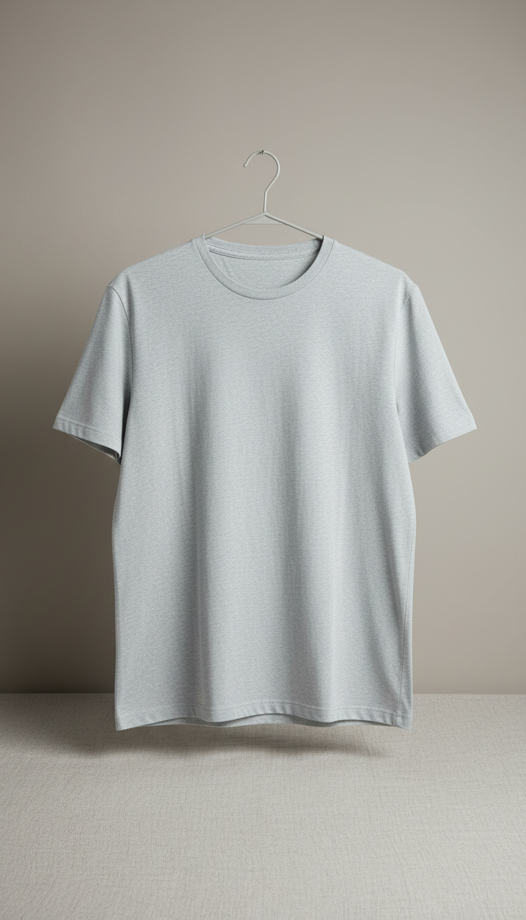 Neutral Crewneck Tee – 'Low Power Mode'