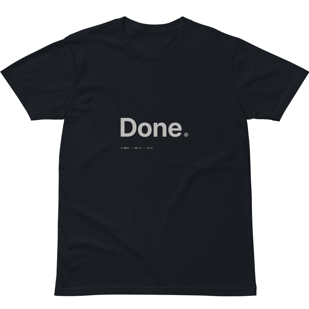 ANC.01.2 // Done. T-Shirt