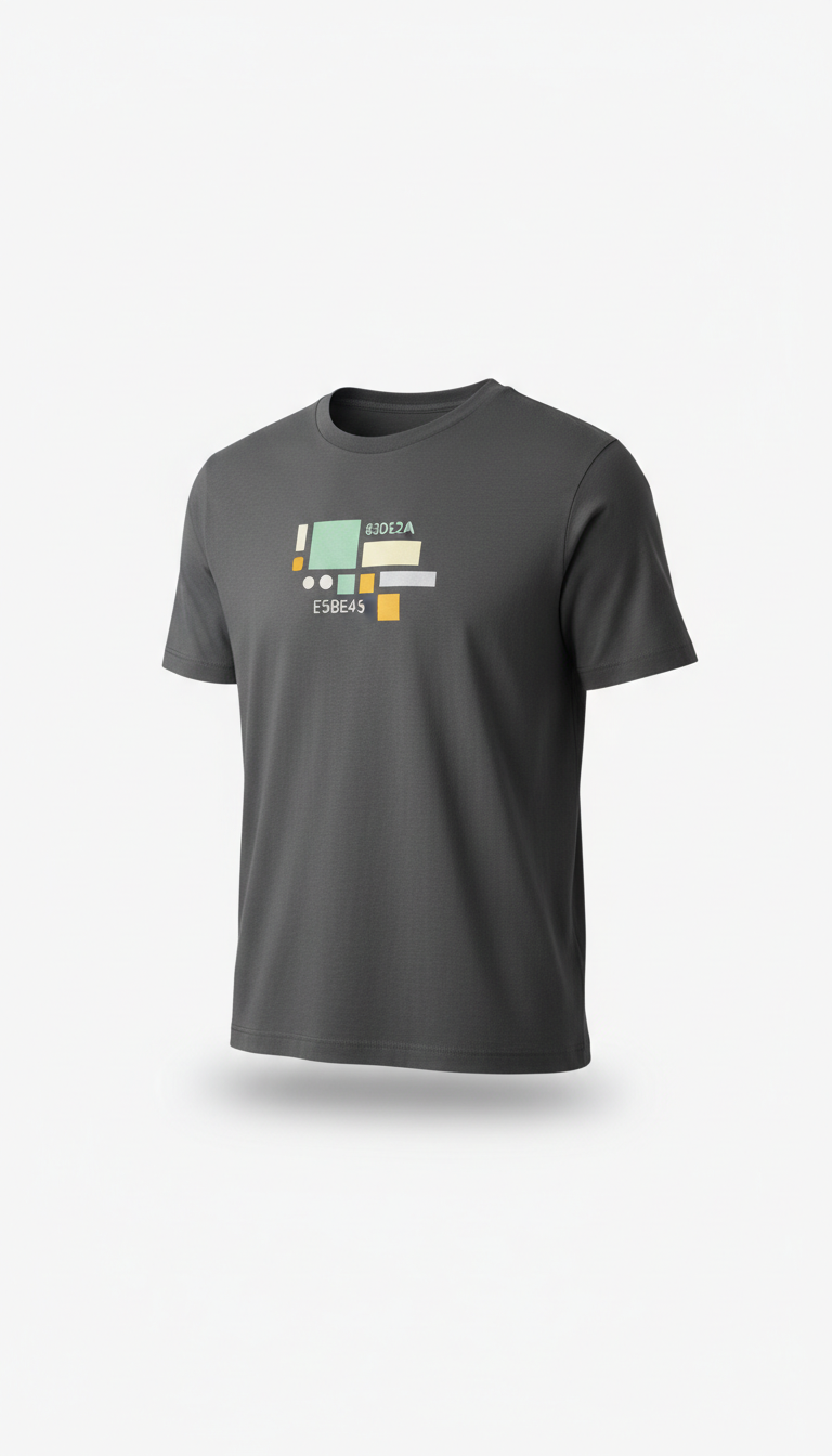 Monochrome Statement Tee - System Idle