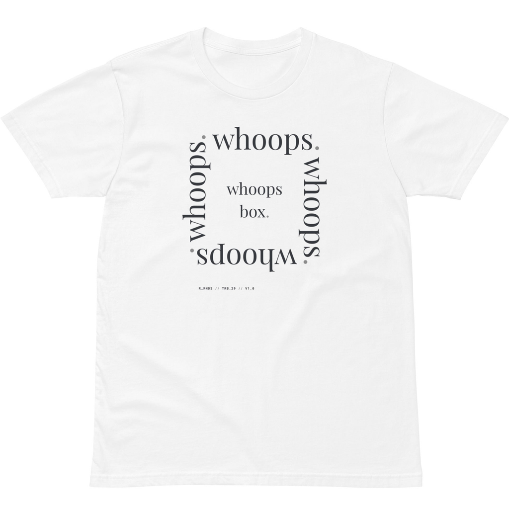 TRB.29 // whoops box. T-shirt